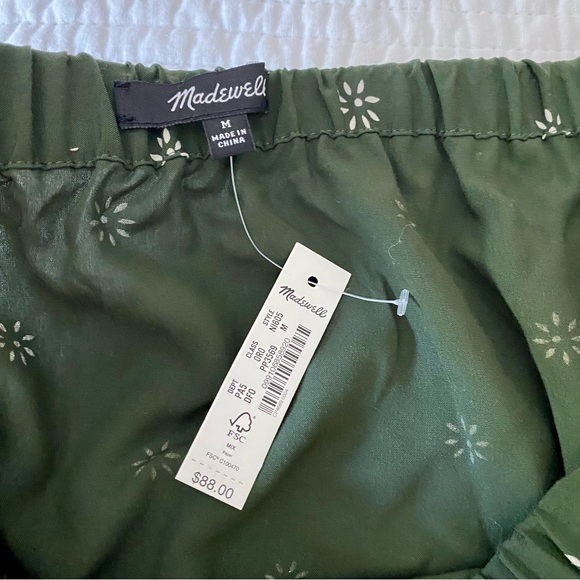 NWT Madewell Pull-On Ruffle Tiered Mini Skirt in Dot Daisies, Size M - Picture 7 of 9